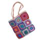 Handmade Patchwork Granny Square Tote Shoulder Bag